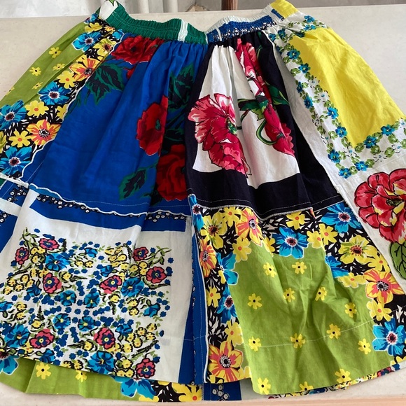 Boho Retro Floral A-Line Skirt - Picture 5 of 7